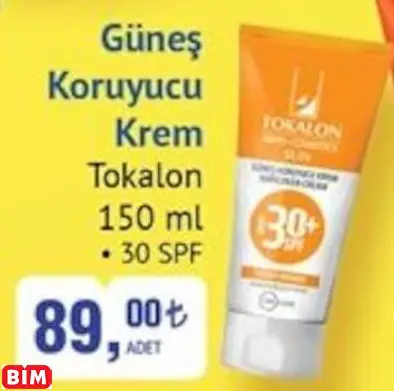 TOKALON  GÜNEŞ KORUYUCU KREM